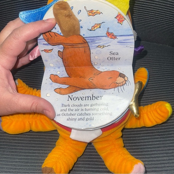 October The Octopus Plush Book Matthew Van Fleet Orange Multi Fold Out Pieces - Picture 12 of 14